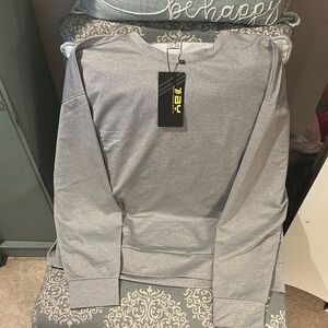 Women's Gray Crew Neck Sweater